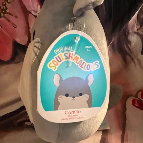 Camilo the Chinchilla 7.5” Squishmallow - Picture 2 of 3